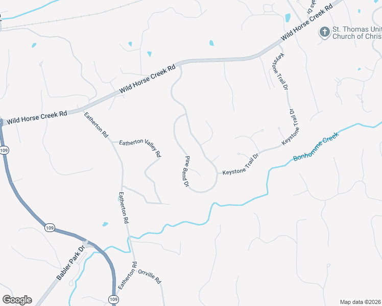 map of restaurants, bars, coffee shops, grocery stores, and more near 461 Pine Bend Drive in Wildwood