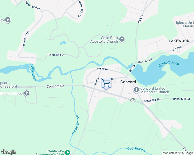 map of restaurants, bars, coffee shops, grocery stores, and more near in Seaford