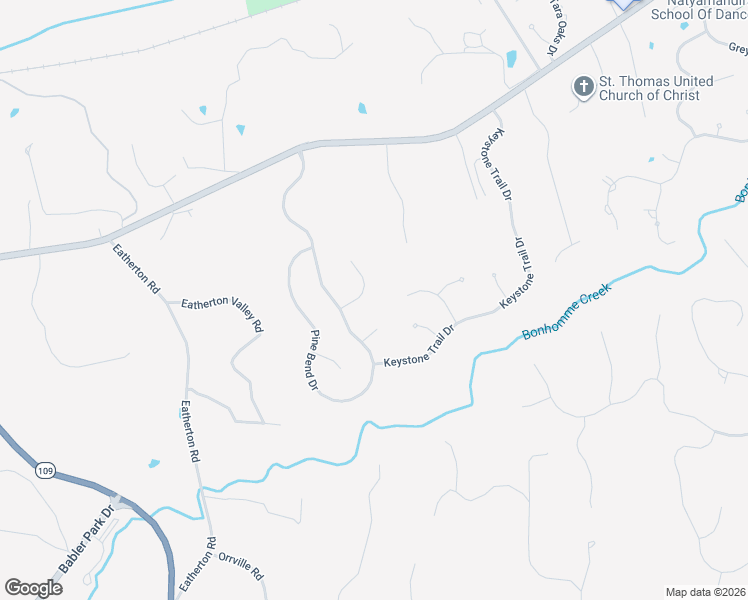 map of restaurants, bars, coffee shops, grocery stores, and more near 18001 Little Pine Court in Wildwood