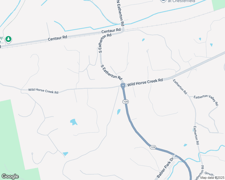 map of restaurants, bars, coffee shops, grocery stores, and more near 18423 Wild Horse Creek Road in Wildwood