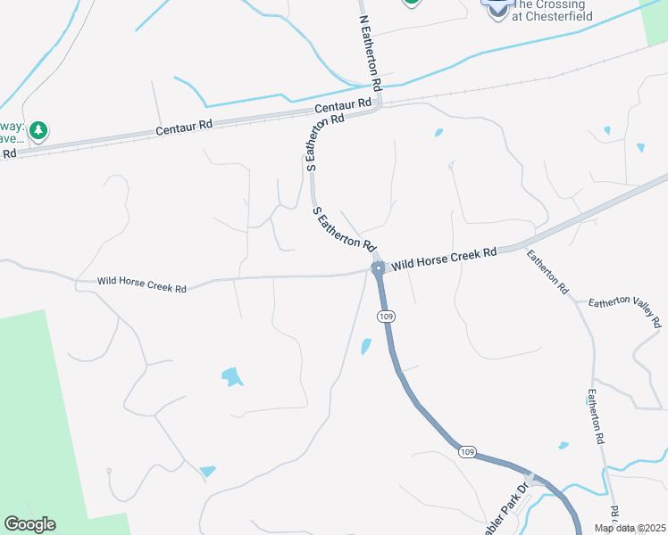 map of restaurants, bars, coffee shops, grocery stores, and more near 18423 Wild Horse Creek Road in Wildwood