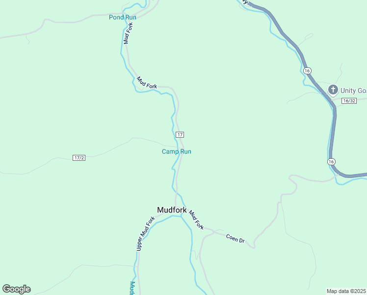 map of restaurants, bars, coffee shops, grocery stores, and more near Mud Fork in Calhoun County