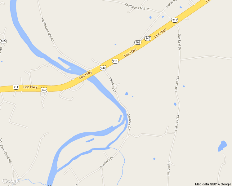 map of restaurants, bars, coffee shops, grocery stores, and more near 150 Gander's Dr in Luray