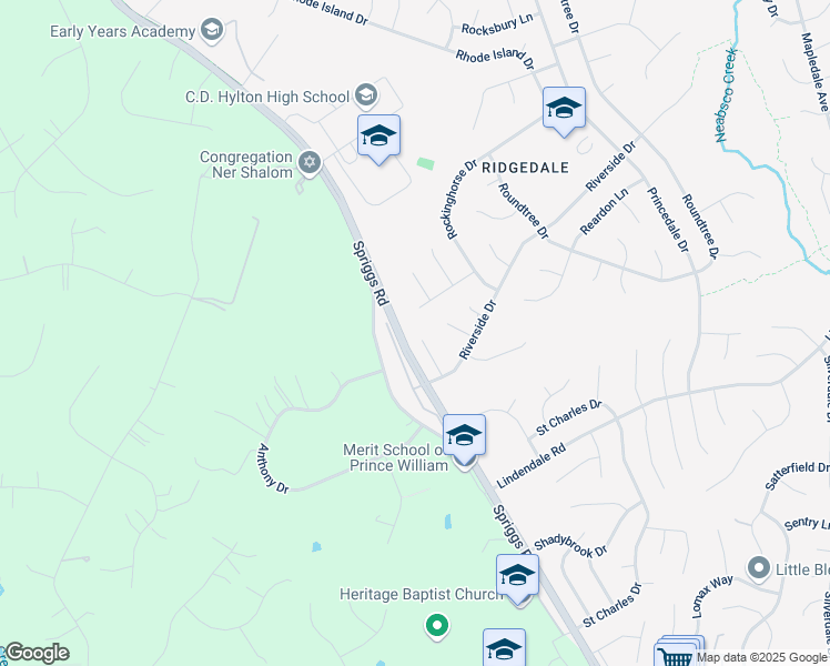 map of restaurants, bars, coffee shops, grocery stores, and more near 14326 Rehfield Court in Woodbridge