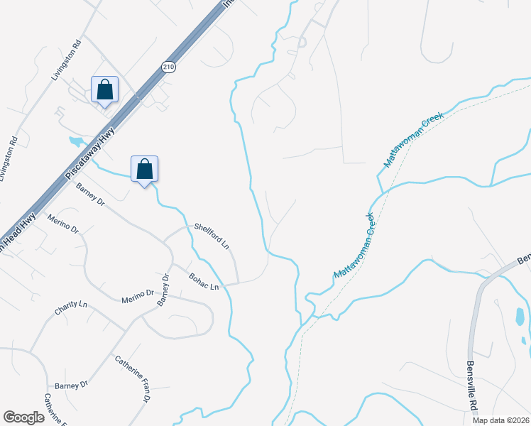 map of restaurants, bars, coffee shops, grocery stores, and more near 17813 Singh Court in Accokeek