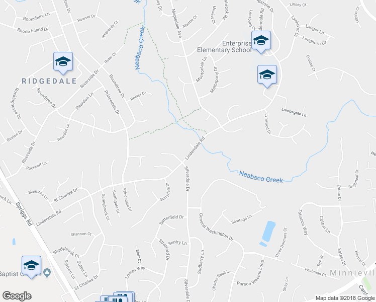 map of restaurants, bars, coffee shops, grocery stores, and more near 14244 Lindendale Road in Woodbridge