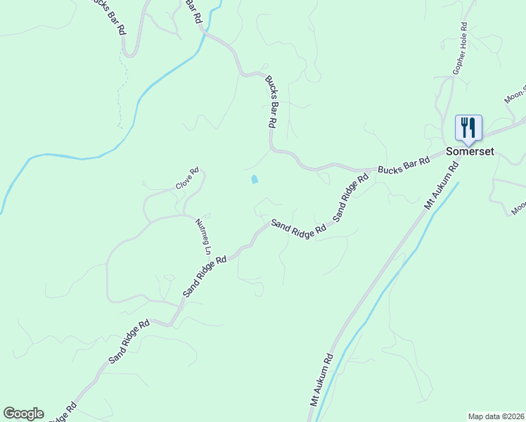 map of restaurants, bars, coffee shops, grocery stores, and more near 2000 Breks Road in Placerville
