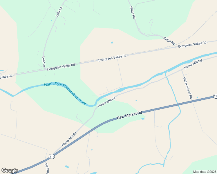 map of restaurants, bars, coffee shops, grocery stores, and more near 17442 Evergreen Valley Road in Timberville