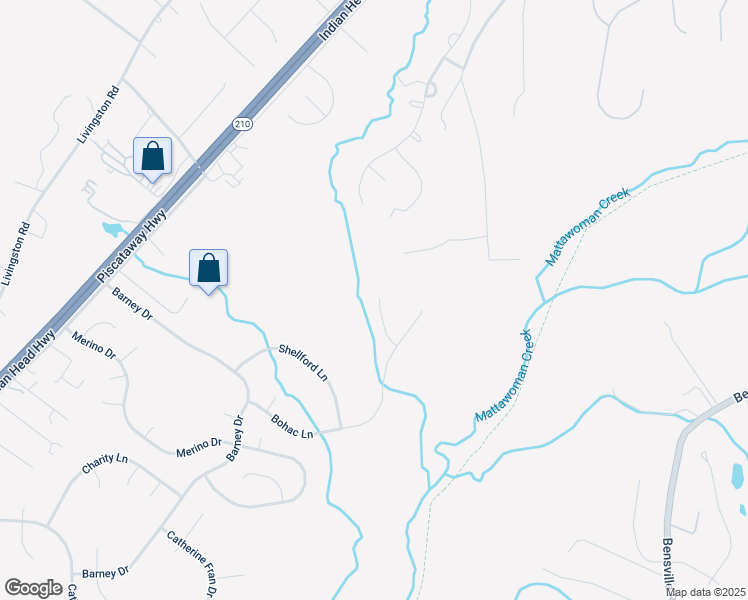 map of restaurants, bars, coffee shops, grocery stores, and more near 17803 Singh Court in Accokeek