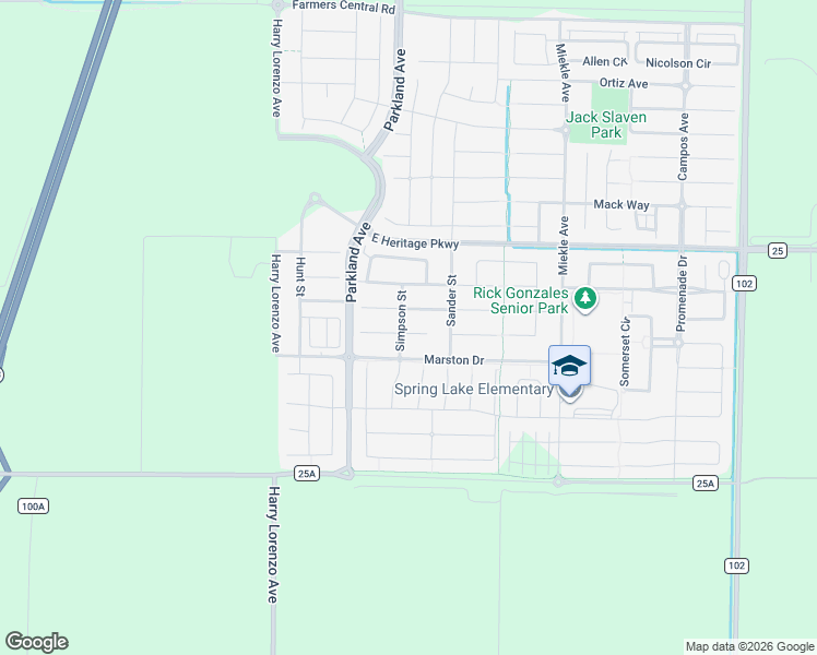map of restaurants, bars, coffee shops, grocery stores, and more near 2212 Ragen Street in Woodland