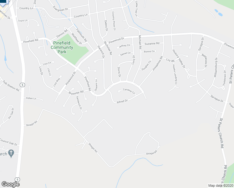 map of restaurants, bars, coffee shops, grocery stores, and more near 5217 Caroline Circle in Waldorf