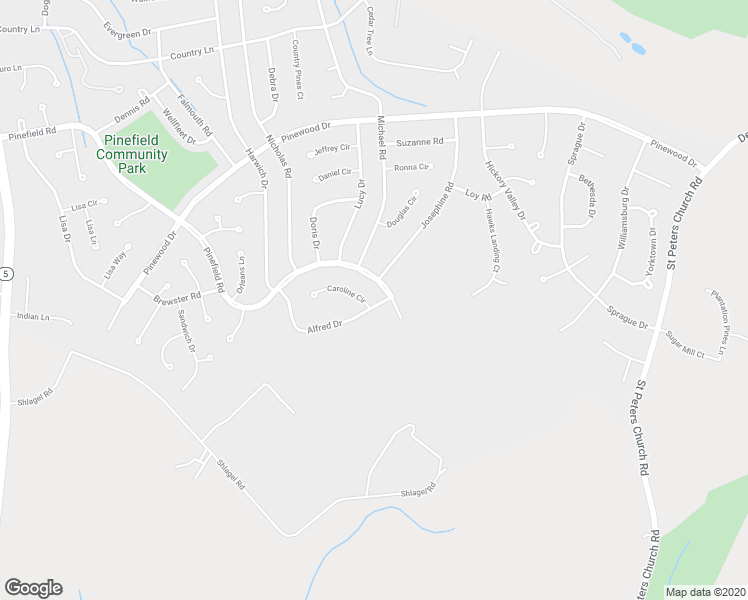 map of restaurants, bars, coffee shops, grocery stores, and more near 5129 Alfred Drive in Waldorf