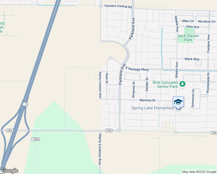 map of restaurants, bars, coffee shops, grocery stores, and more near 2105 Hunt Street in Woodland