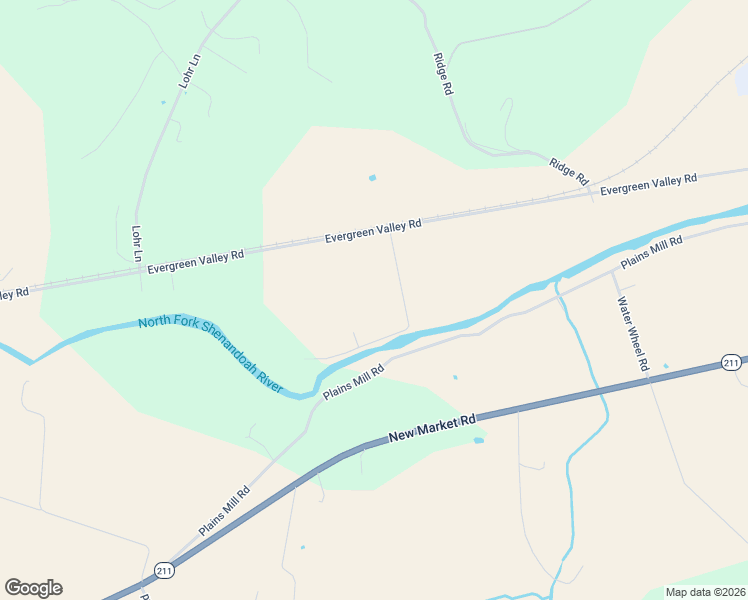 map of restaurants, bars, coffee shops, grocery stores, and more near 17442 Evergreen Valley Road in Timberville