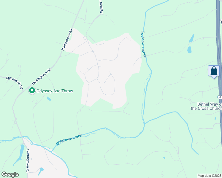 map of restaurants, bars, coffee shops, grocery stores, and more near 860 Pat Lane in Huntingtown