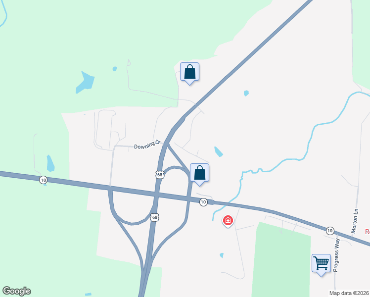 map of restaurants, bars, coffee shops, grocery stores, and more near 1452 Garrison Lane in Maysville