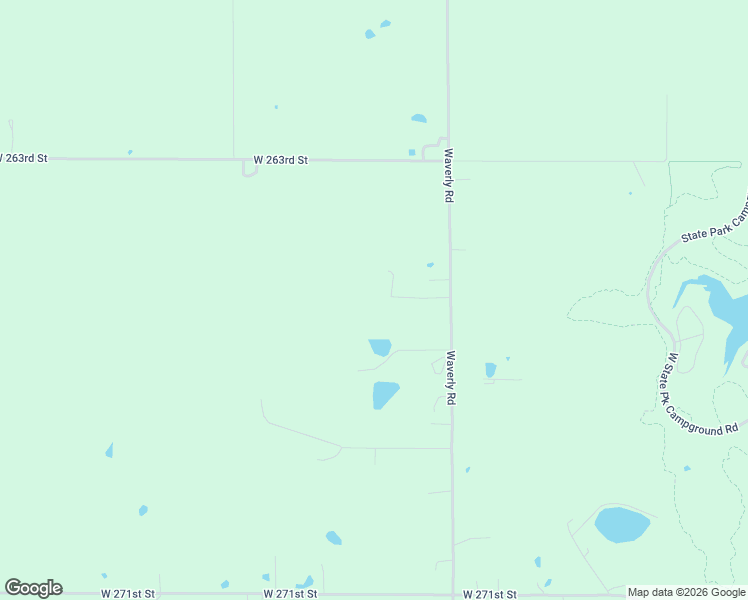 map of restaurants, bars, coffee shops, grocery stores, and more near 26550 Waverly Road in Paola