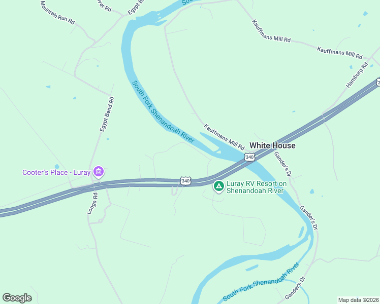 map of restaurants, bars, coffee shops, grocery stores, and more near 240 Foggy Cabin Lane in Luray