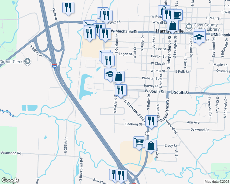 1303 White Oak Street, Harrisonville MO Walk Score