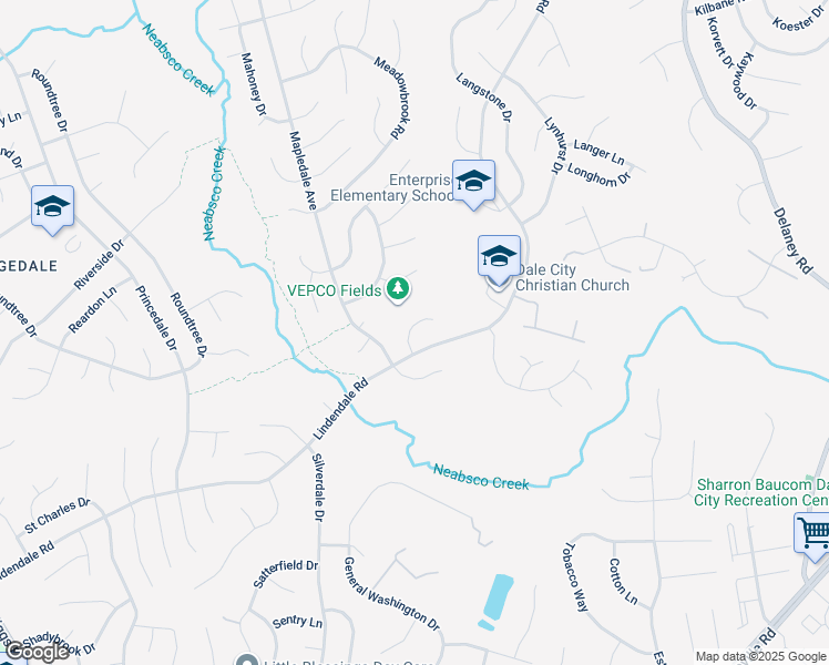 map of restaurants, bars, coffee shops, grocery stores, and more near 14133 Morrison Court in Woodbridge