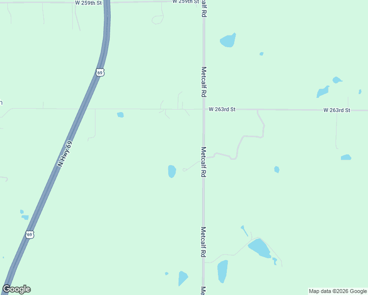 map of restaurants, bars, coffee shops, grocery stores, and more near 26485 Metcalf Road in Louisburg