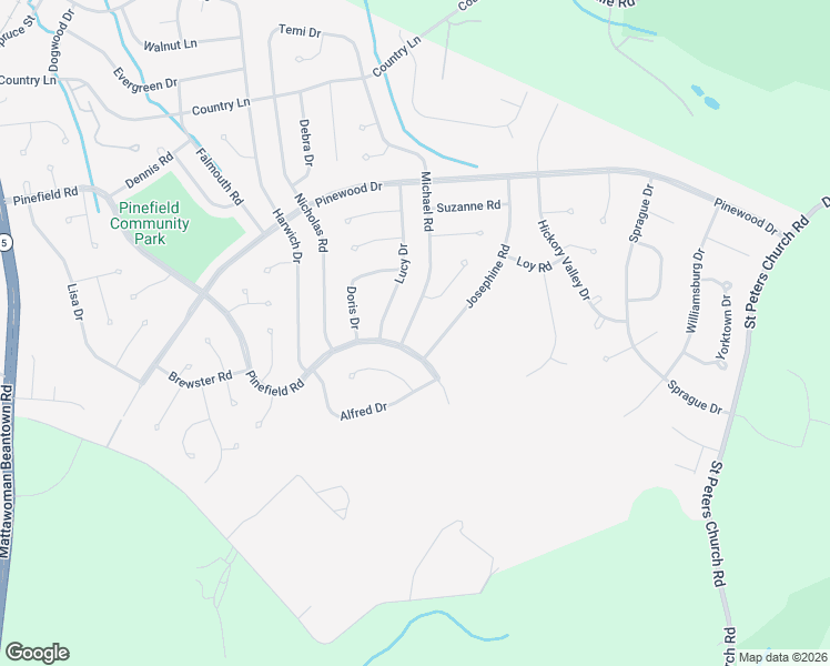 map of restaurants, bars, coffee shops, grocery stores, and more near 5931 Michael Road in Waldorf