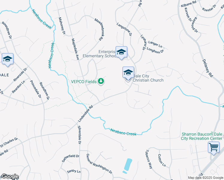 map of restaurants, bars, coffee shops, grocery stores, and more near 14117 Morrison Court in Woodbridge