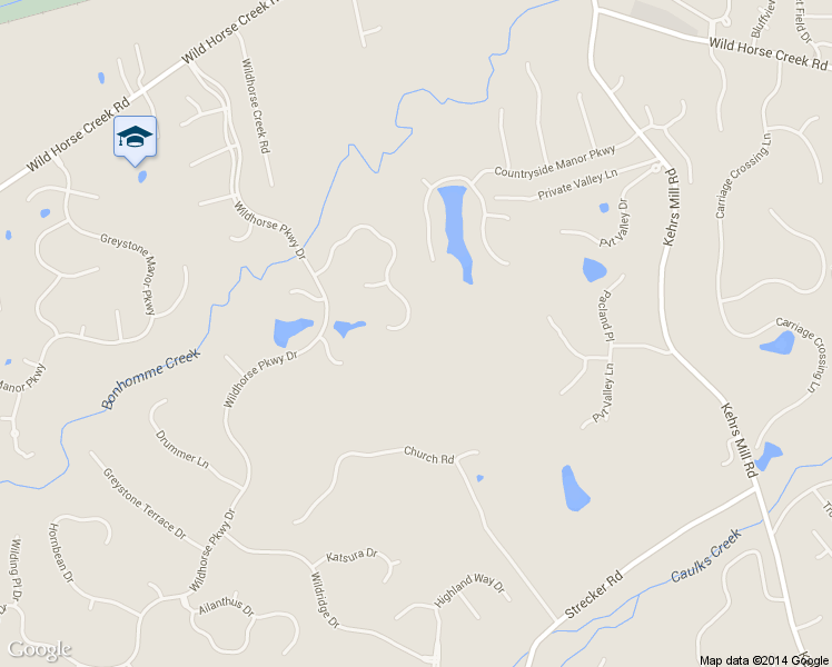 map of restaurants, bars, coffee shops, grocery stores, and more near 17613 Bridgeway Circle Drive in Chesterfield