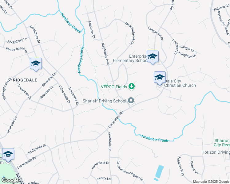 map of restaurants, bars, coffee shops, grocery stores, and more near 14010 Mapledale Avenue in Woodbridge