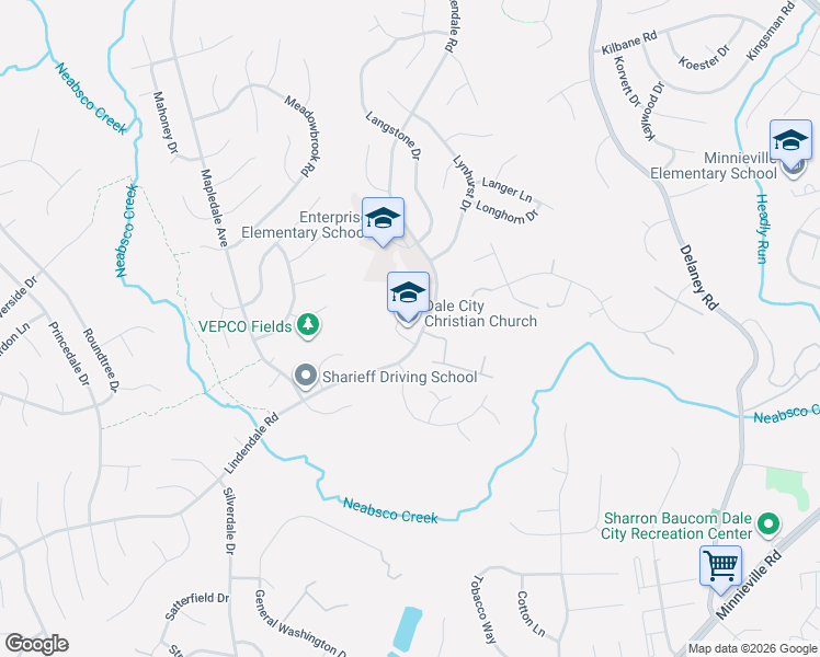 map of restaurants, bars, coffee shops, grocery stores, and more near 14022 Lindendale Road in Woodbridge