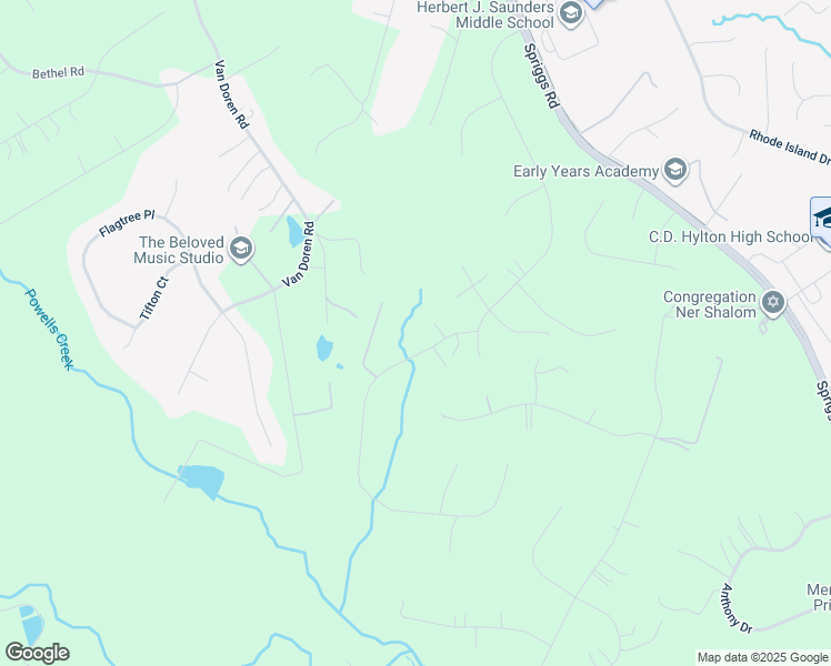 map of restaurants, bars, coffee shops, grocery stores, and more near 6510 Passage Creek Lane in Manassas