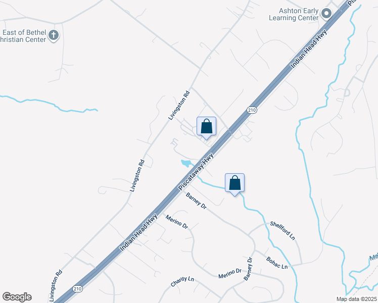 map of restaurants, bars, coffee shops, grocery stores, and more near 17603 Indian Head Highway in Accokeek