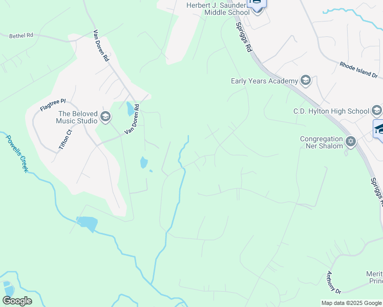 map of restaurants, bars, coffee shops, grocery stores, and more near 6510 Passage Creek Lane in Manassas