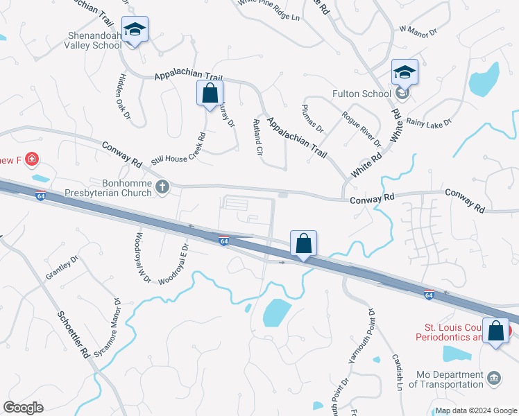 map of restaurants, bars, coffee shops, grocery stores, and more near 1391 Timberlake Manor Parkway in Chesterfield