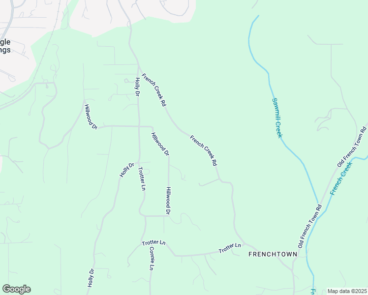 map of restaurants, bars, coffee shops, grocery stores, and more near 4546 French Creek Road in Shingle Springs