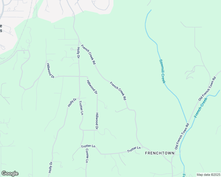 map of restaurants, bars, coffee shops, grocery stores, and more near 4546 French Creek Road in Shingle Springs