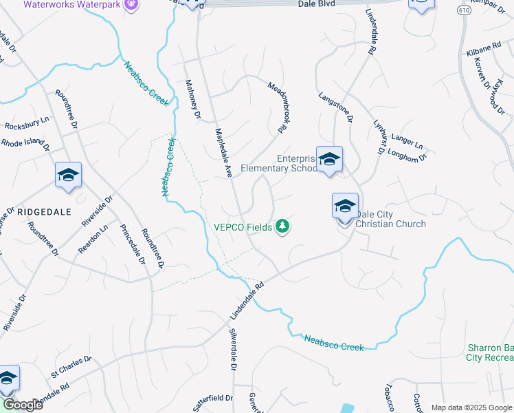 map of restaurants, bars, coffee shops, grocery stores, and more near 13891 Montoclair Lane in Woodbridge