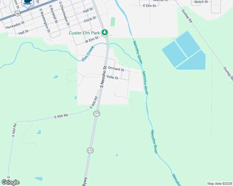 map of restaurants, bars, coffee shops, grocery stores, and more near 1001 Jonathon Street in Council Grove