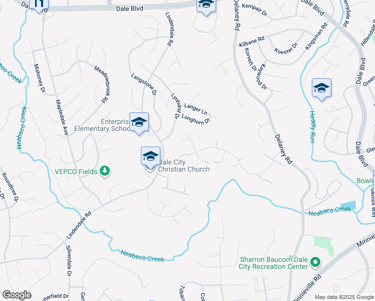 map of restaurants, bars, coffee shops, grocery stores, and more near 4836 Pearson Drive in Woodbridge