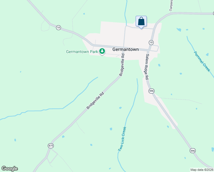 map of restaurants, bars, coffee shops, grocery stores, and more near 342 Bridgeville Road in Brooksville