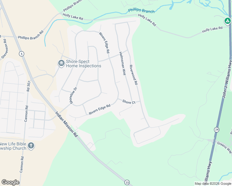 map of restaurants, bars, coffee shops, grocery stores, and more near 24815 Rivers Edge Road in Millsboro