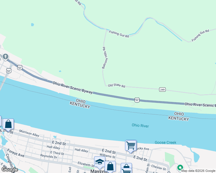 map of restaurants, bars, coffee shops, grocery stores, and more near 9000 Old State Road in Manchester