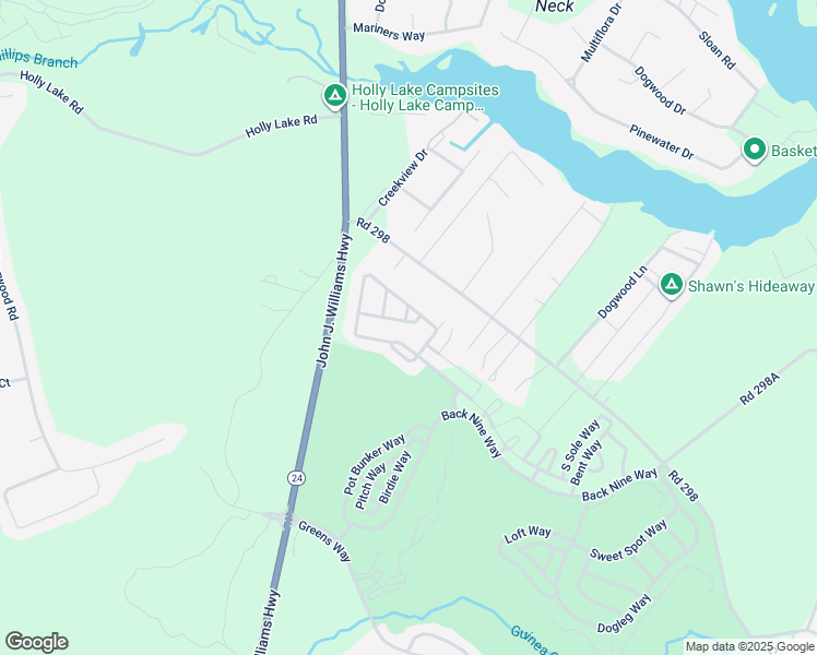 map of restaurants, bars, coffee shops, grocery stores, and more near 32313 East Mulligan Way in Millsboro