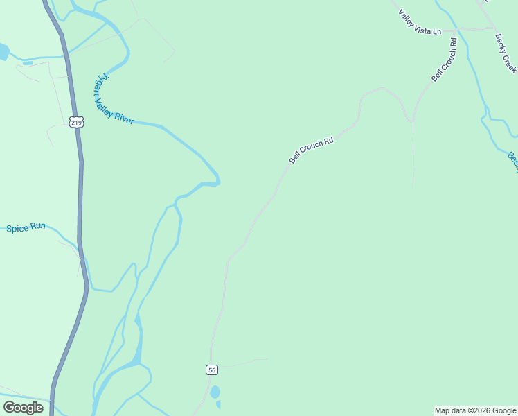 map of restaurants, bars, coffee shops, grocery stores, and more near Bell Crouch Road in Valley Head