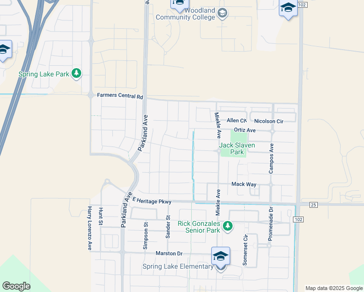 map of restaurants, bars, coffee shops, grocery stores, and more near 2236 Motta Street in Woodland
