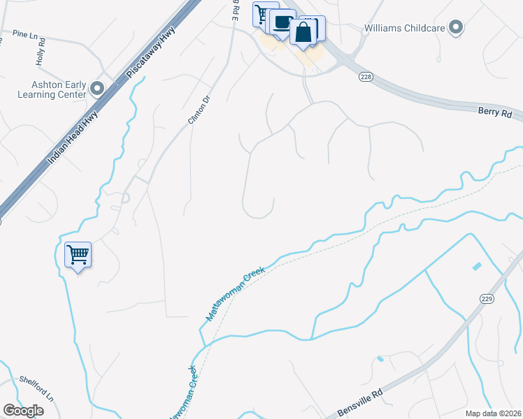 map of restaurants, bars, coffee shops, grocery stores, and more near 606 Mattawoman Way in Accokeek