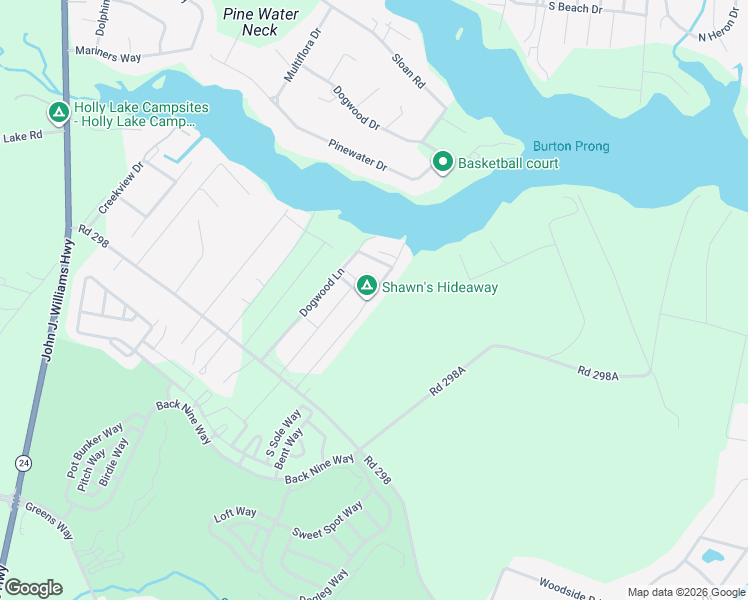 map of restaurants, bars, coffee shops, grocery stores, and more near 24433 Blue Boulevard in Millsboro
