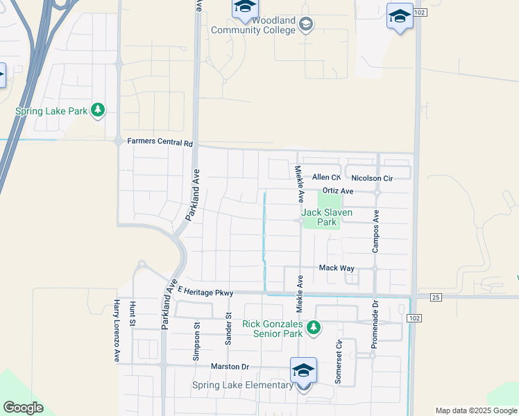 map of restaurants, bars, coffee shops, grocery stores, and more near 2236 Motta Street in Woodland
