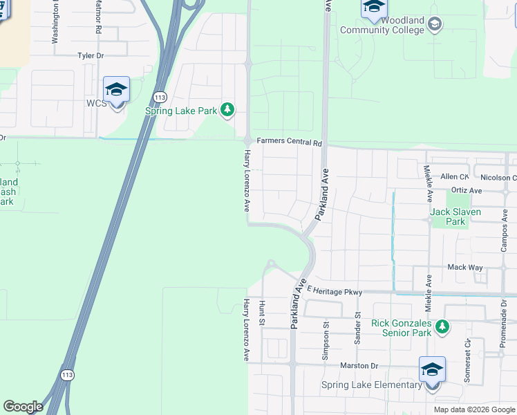 map of restaurants, bars, coffee shops, grocery stores, and more near 1712 House Drive in Woodland