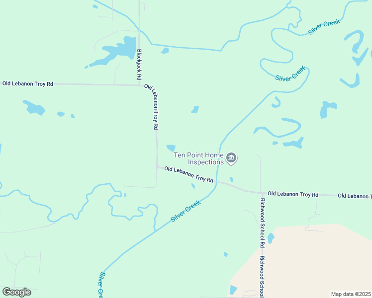 map of restaurants, bars, coffee shops, grocery stores, and more near 8773 Old Lebanon Troy Road in Troy